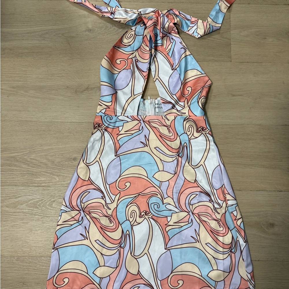 Hello Molly Colorful Halter Dress